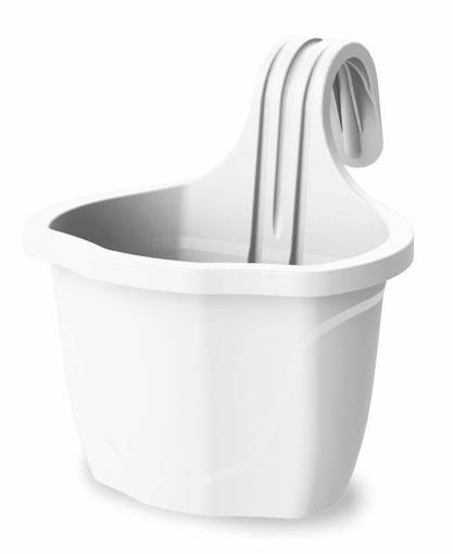 Blumax Balconiera NIZZA 23x18x24,5h - 3lt - white