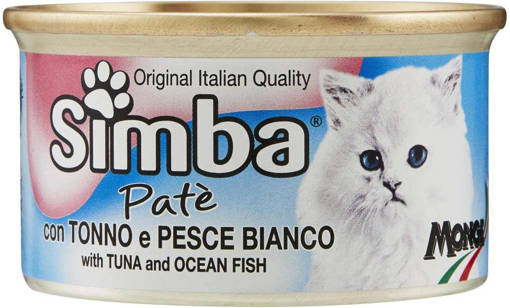 Simba Gatto Mousse 85gr TONNO E PESCE BIANCO