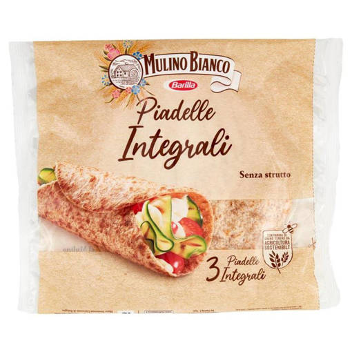 Mulino Bianco PIADELLE BARILLA 225g INTEGRALI PZ3