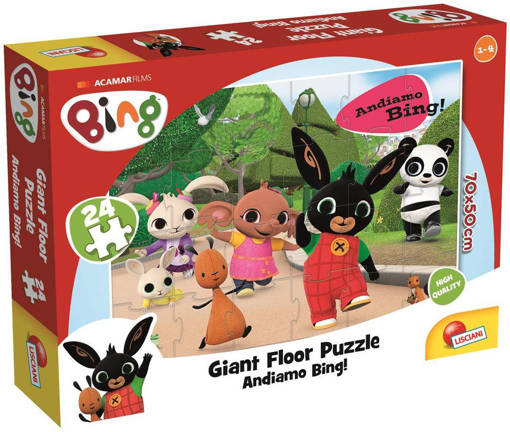 Lisciani - Educativi Prescolari Baby - Bing  Giant Floor 24 - Andiamo Bing! 74709