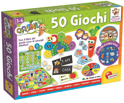Lisciani - Educativi Prescolari - Carotina Penna Parlante 50 Giochi 76710