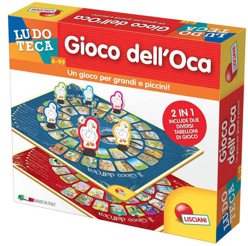 Lisciani - Giochi Di Società - Ludoteca Il Gioco Dell'Oca 2 In 1 60535