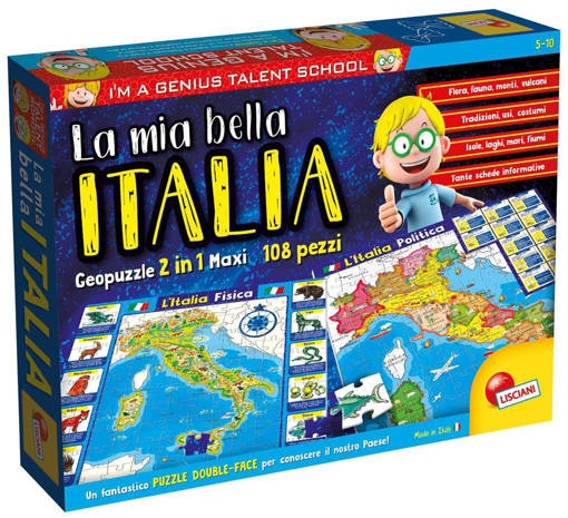 Lisciani - Giochi Educativi Kids - I'M A Genius Geopuzzle La Mia Bella Italia 80571