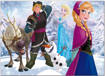 Lisciani - Puzzle Bambini - Disney Puzzle Df Maxi Floor 35 Frozen Playing On The Ice 46867