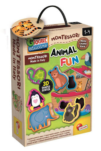Lisciani - Educativi Prescolari Baby - Montessori Baby Wood Animal Fun 96893