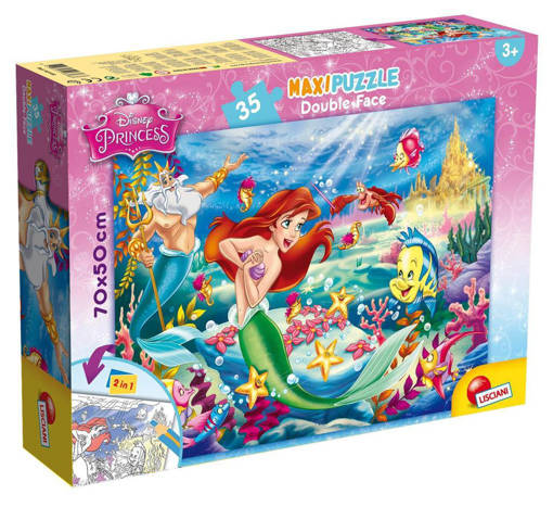 Lisciani - Puzzle Bambini - Disney Puzzle Df Maxi Floor 35 The Little Mermaid 48168