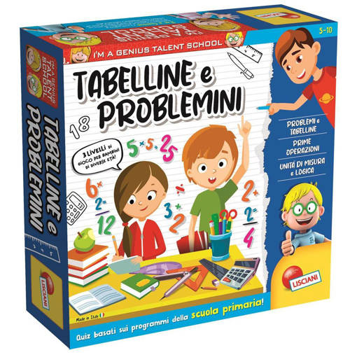 Lisciani - Giochi Educativi Kids - I'M A Genius Ts Tabelline E Problemini 100491