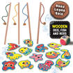 Lisciani - Educativi Prescolari Baby - Montessori Baby Wood Magnetic Fish Fun 98354