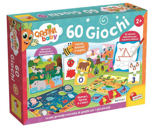 Lisciani - Educativi Prescolari Baby - Carotina Baby 60 Giochi 102877