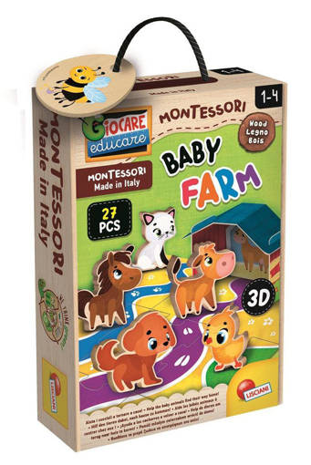 Lisciani - Educativi Prescolari Baby - Montessori Baby Wood Baby Farm 96886