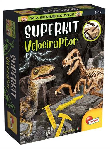 Lisciani - Giochi Scientifici - I'M A Genius Super Kit Velociraptor 80632