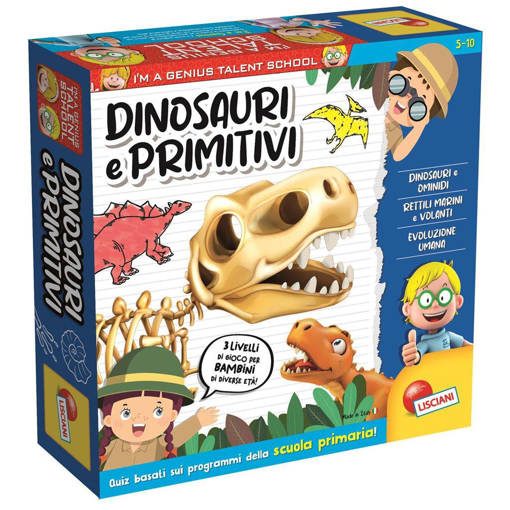 Lisciani - Giochi Educativi Kids - I'M A Genius Ts Dinosauri E Primitivi 100507