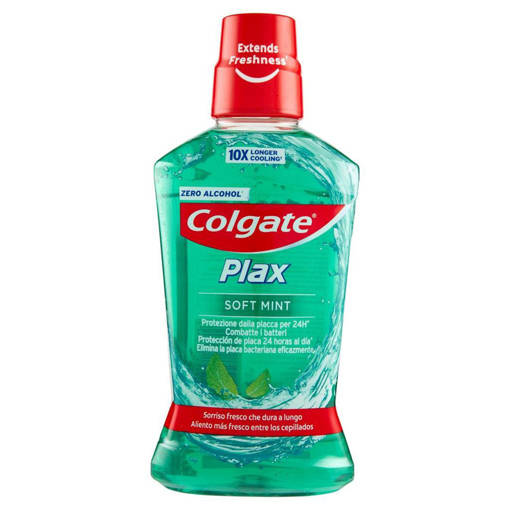 Colgate Plax Colluttorio 500 ml Menta Delicata