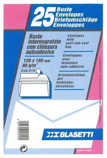 Blasetti - 25 Buste Pack Strip 12X18 
