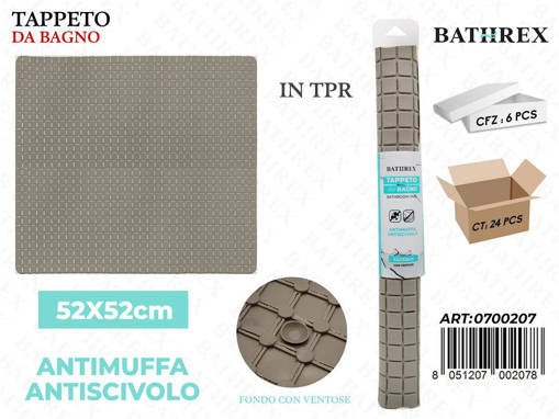 Bathrex Tappeto Da Bagno 52*52Cm Beige