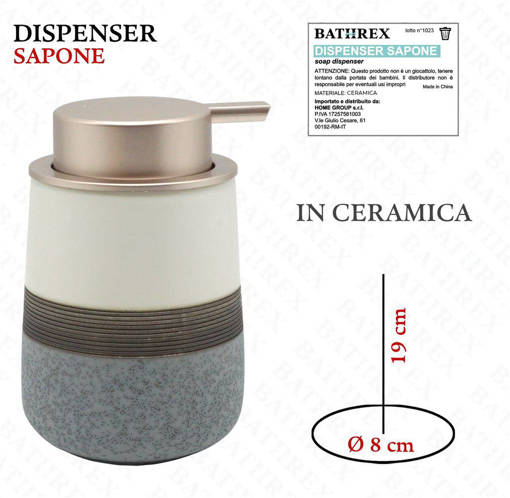 Bathrex Dispenser Sapone Ceramica
