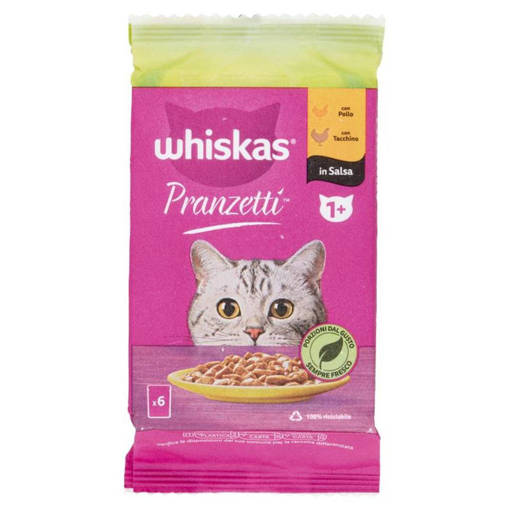 Whiskas Pranzetti Carni Bianche  1+   6x50g
