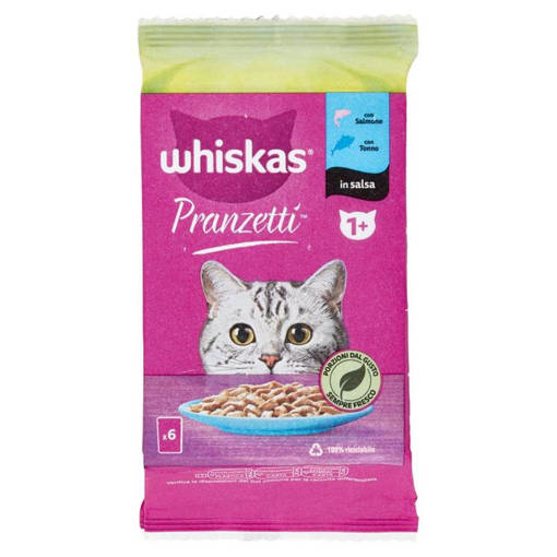 Whiskas Pranzetti Pesce 1+   6x50g