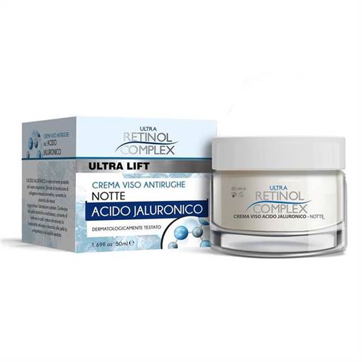 Ultra Retinol Complex Crema Viso Antirughe Notte Con Acido Jaluronico 50 ml