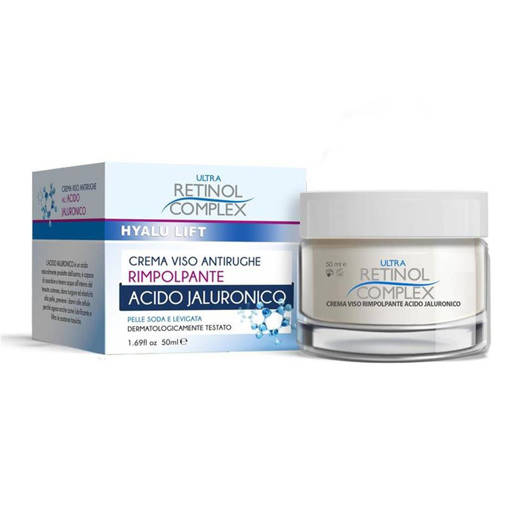 Ultra Retinol Complex Crema Viso Antirughe Rimpolpante All'Acido Jaluronico 50 ml