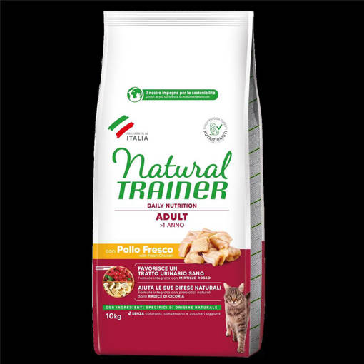 Natural Trainer Gatto Adulto 10 kg con Pollo