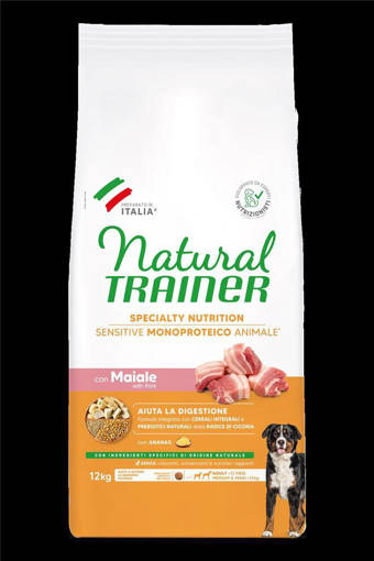 Natural Trainer Cane No Gluten Maiale 12Kg