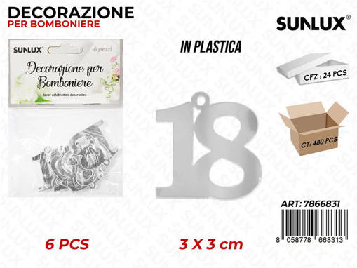 DECORAZIONE BOMBONIERE 18 ANNI  