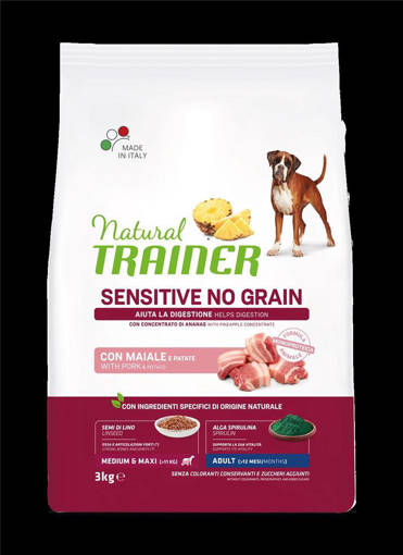 Natural Trainer No Grain Maiale 3Kg