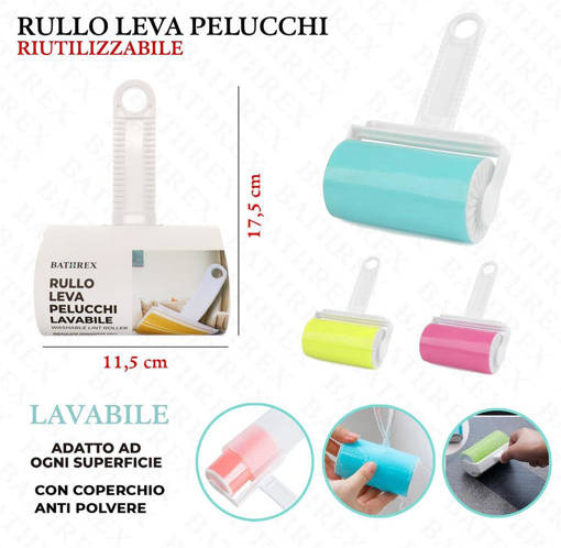 Bathrex Rullo Leva Pelucchi Lavabile 18*11.5Cm