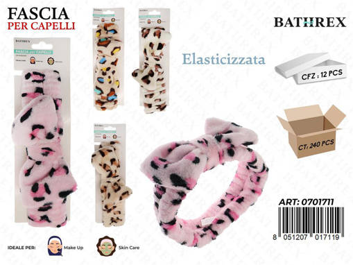 Bathrex.Fascia Capelli Leopardato