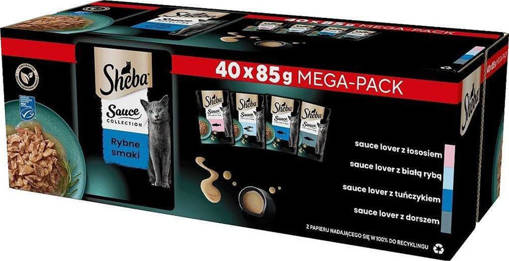 Sheba 40X85 GR Salmone / Merluzzo, Maxi Pack