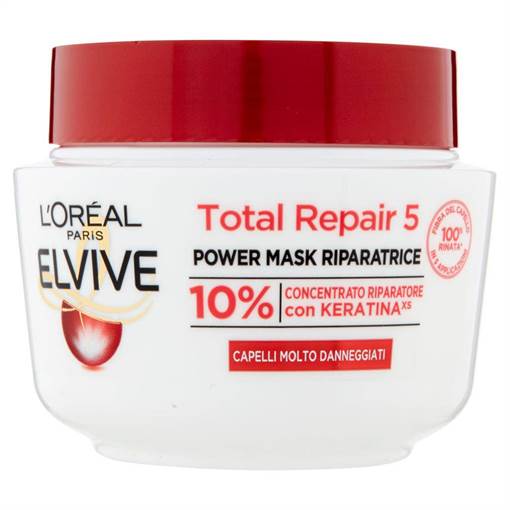 Elvive Maschera 300 ml Total Repair 5 per Capelli Sciupati