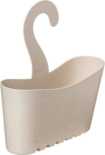 Tatay Cestino Portaoggetti da Doccia Polipropilene 100% Riciclato Beige 25 x 9 x 28 cm