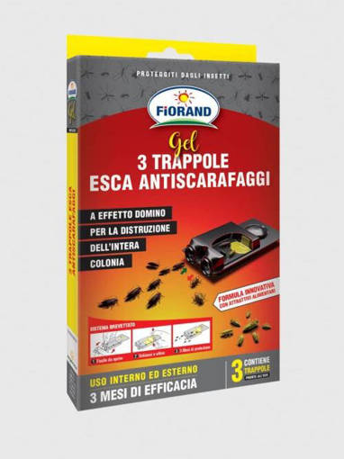 Fiorand Gel 3 Trappole Esca Antiscarafaggi -  Scadenza A 3 Anni 3 Trappole Da 2,5G Cad. - 7,5G