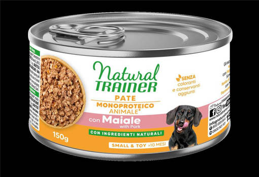 Natural Trainer Cane Small/Toy Sensitive 150 g Maiale
