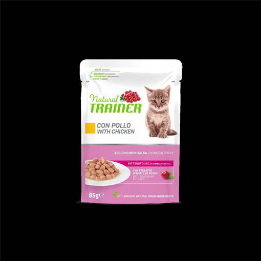 Natural Trainer Gatto Kitten&Young 85 g Pollo