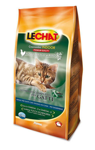 Lechat Croccantini 1,5 kg Pollo e Riso Indoor