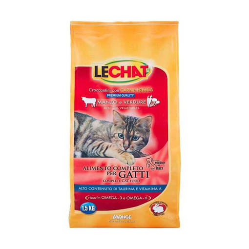 LeChat Croccantini 1,5 kg Manzo e Verdure