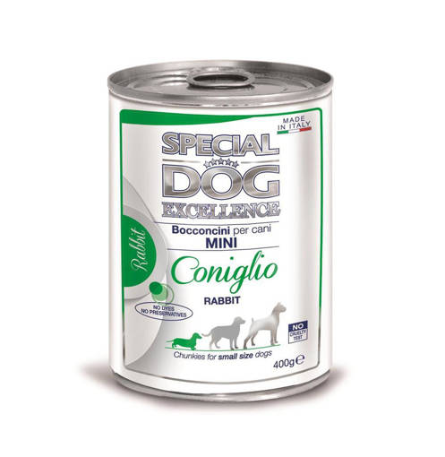 Special Dog Excellence 400 gr, Bocconcini Mini Adult Coniglio