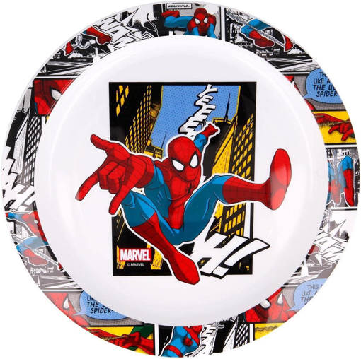 Spiderman Piatto Piano Cm.22 Microonde