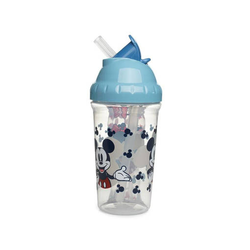 Mickey Bicchiere C/Cannuccia Silicone