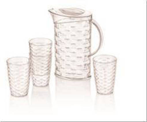 Brocca Plastica C/4 Bicchieri C&K