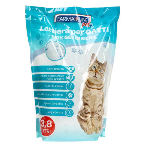 Farmaline Lettiera  Gatti Gel Di Silice 3,8L