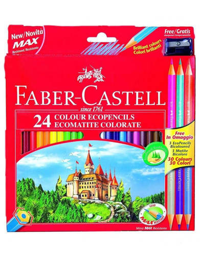 Faber Castell - Mat.Col.Eco 24+3 bicolor #120124+3IT 110324