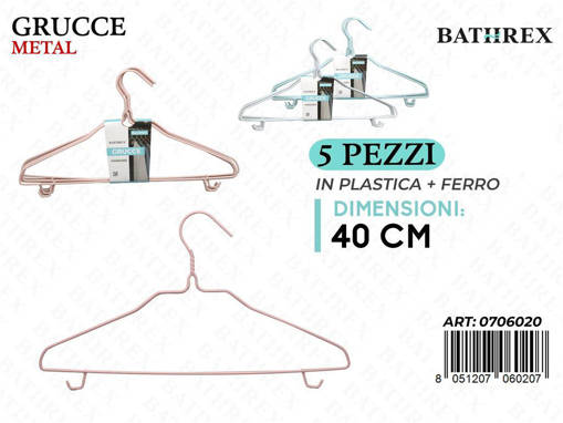 Bathrex 5Pz Grucce Metal Ass.40Cm