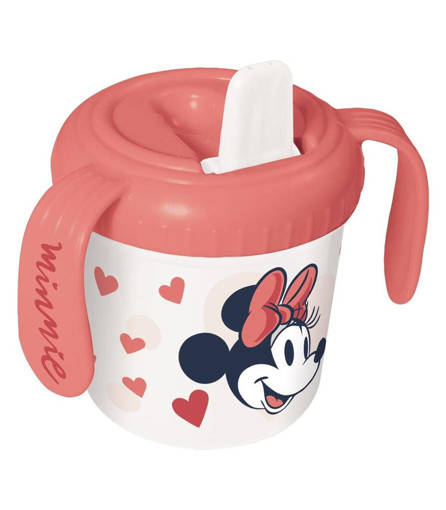 Minnie Tazza Primi Sorsi C/Manici E Beccuccio Plastica