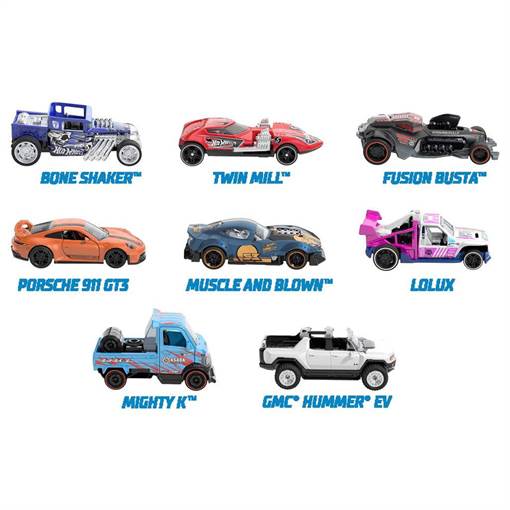 Mattel - Hot Wheels - HW Veicoli a retrocarica 1:43 Ass.to HPR70