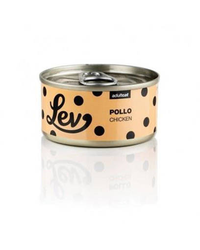 Lev Gatto Pollo Lattina 70G
