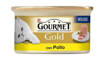 Purina Gourmet Gold Umido Gatto Mousse con Pollo, 85 gr