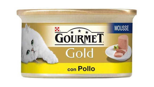Purina Gourmet Gold Umido Gatto Mousse con Pollo, 85 gr